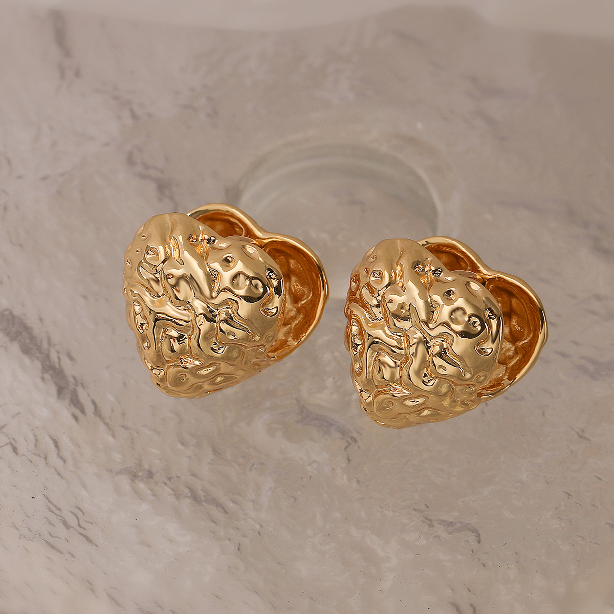 1 Pair Simple Style Geometric Solid Color Plating Copper 18k Gold Plated Ear Studs display picture 6
