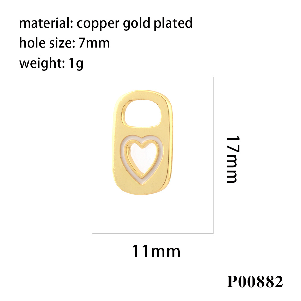 1 Piece Copper Can Heart Shape Casual Hip-Hop Commute display picture 4