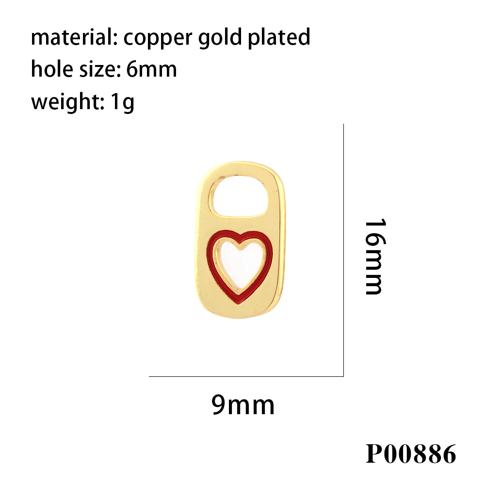 1 Piece Copper Can Heart Shape Casual Hip-Hop Commute display picture 6