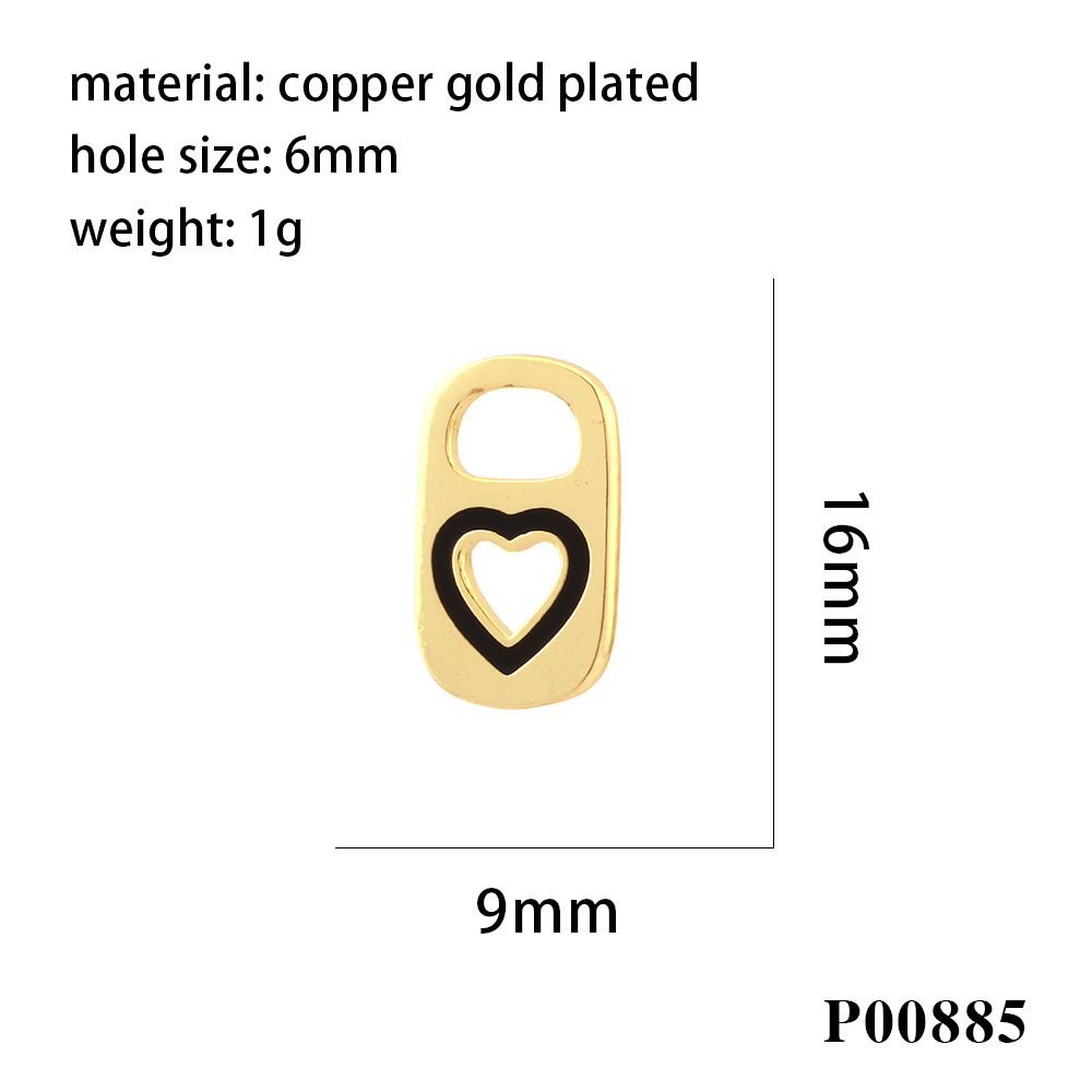 1 Piece Copper Can Heart Shape Casual Hip-Hop Commute display picture 8