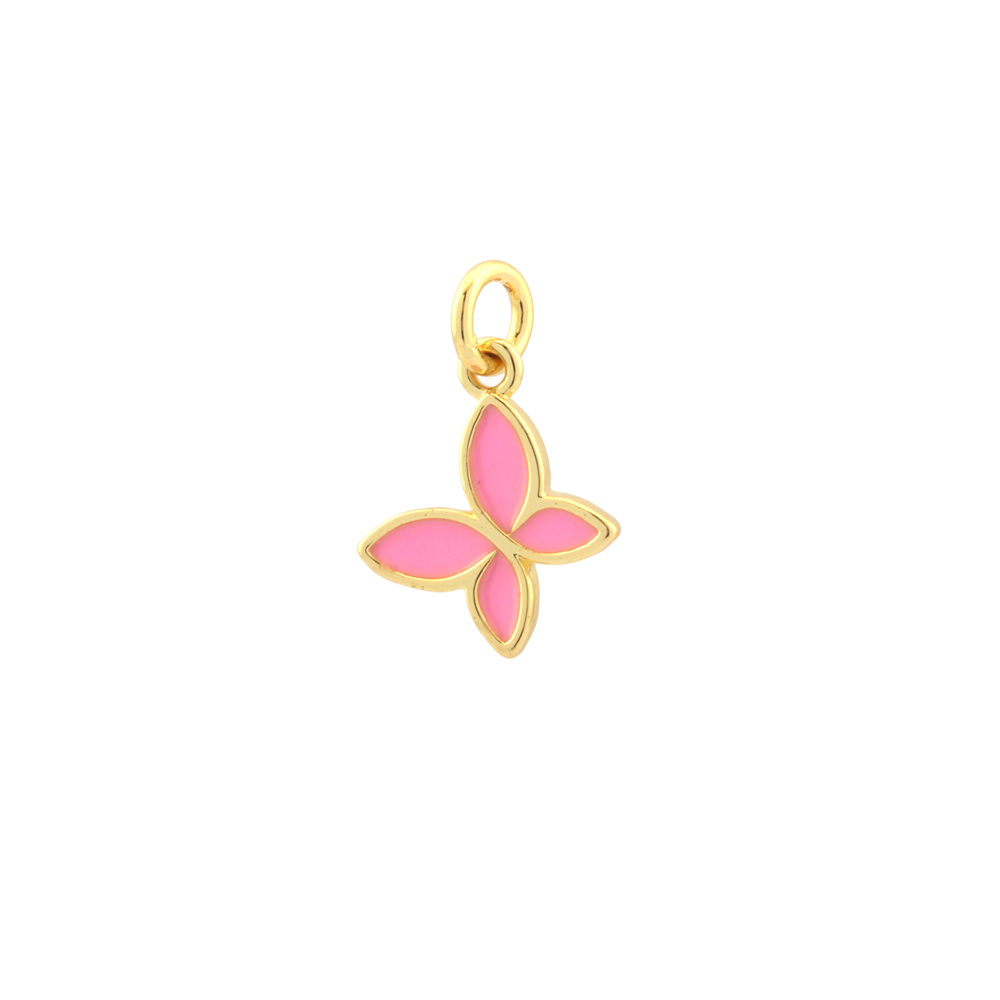 1 Piece Ig Style Cute Romantic Butterfly Copper Enamel Plating Jewelry Accessories display picture 21