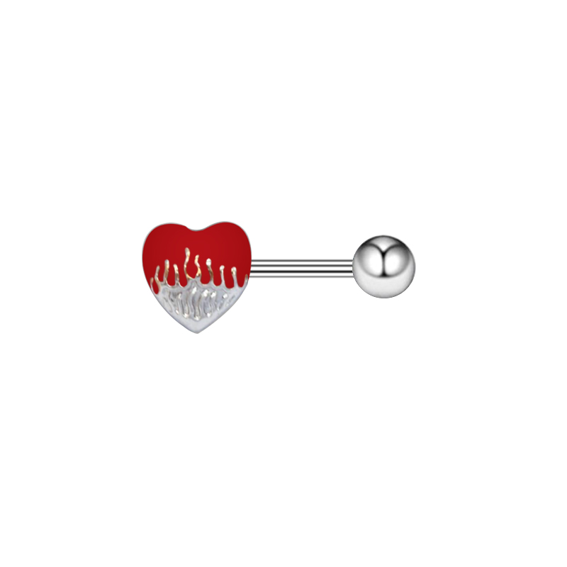 1 Piece Ear Cartilage Rings & Studs IG Style Animal Heart Shape Flower Stainless Steel Copper Plating Inlay Rhinestones Glass display picture 1