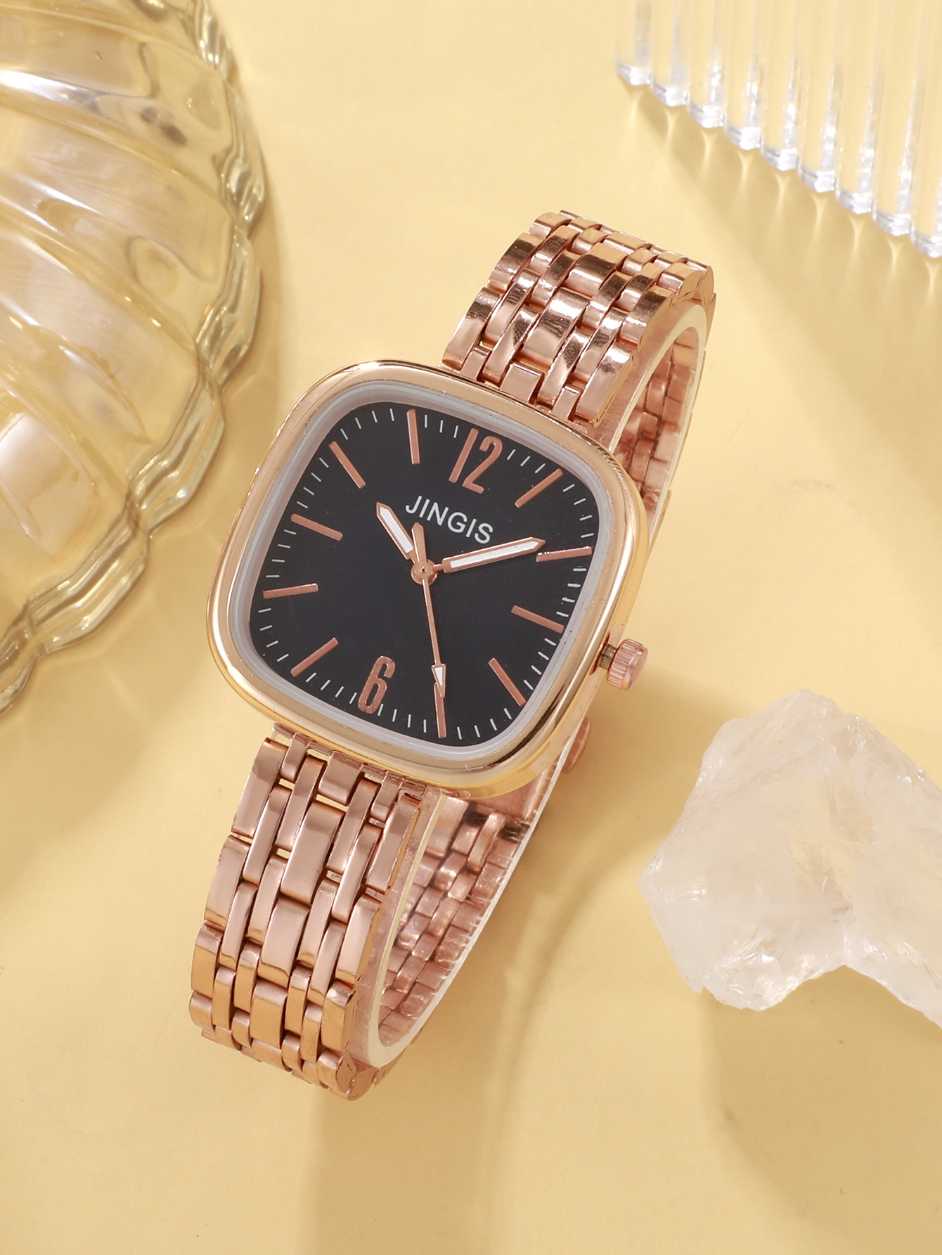 Casual Cute Luxurious Solid Color Folding Buckle Buckle Quartz Women's Watches display picture 23