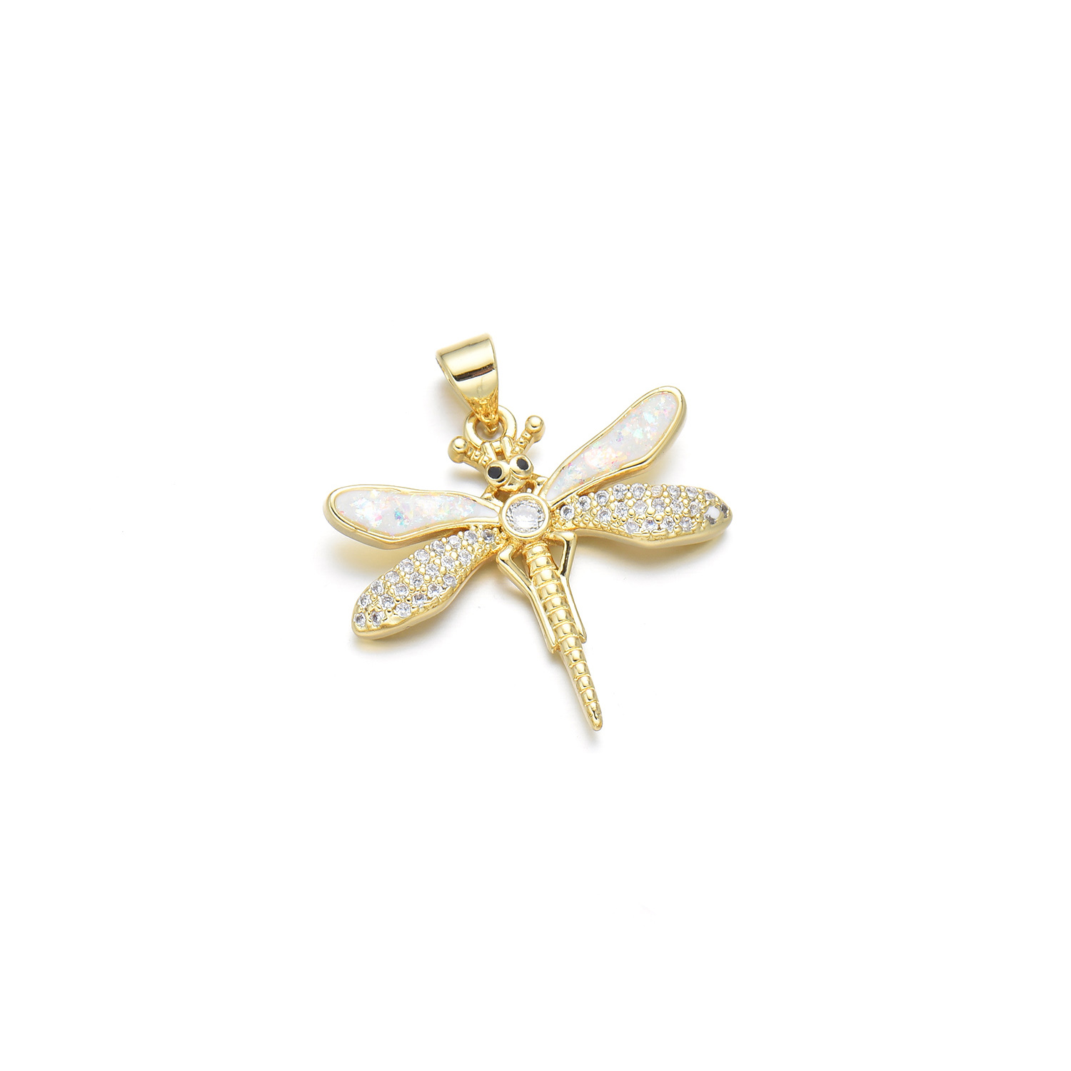 1 Piece Basic Bee Dragonfly Copper Plating Inlay Pendant Jewelry Accessories display picture 9