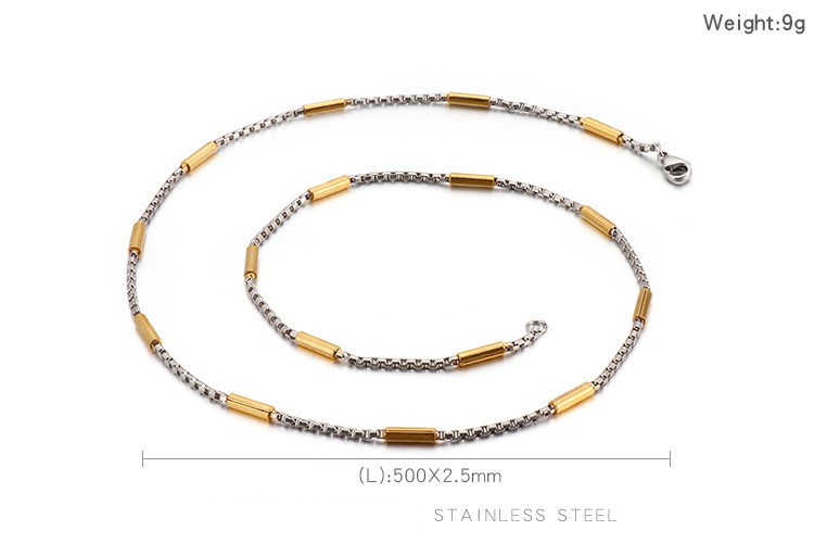 Acero Titanio Chapados en oro de 18k Estilo Simple Geométrico Collar display picture 11
