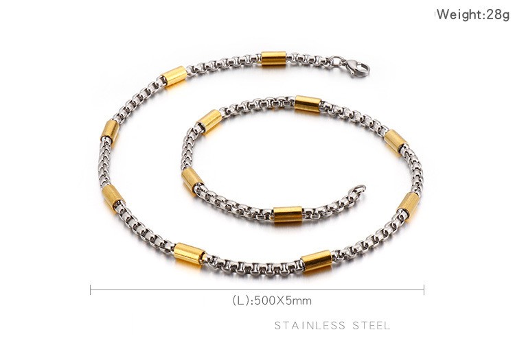 Titan Stahl 18 Karat Vergoldet Einfacher Stil Geometrisch Halskette display picture 12