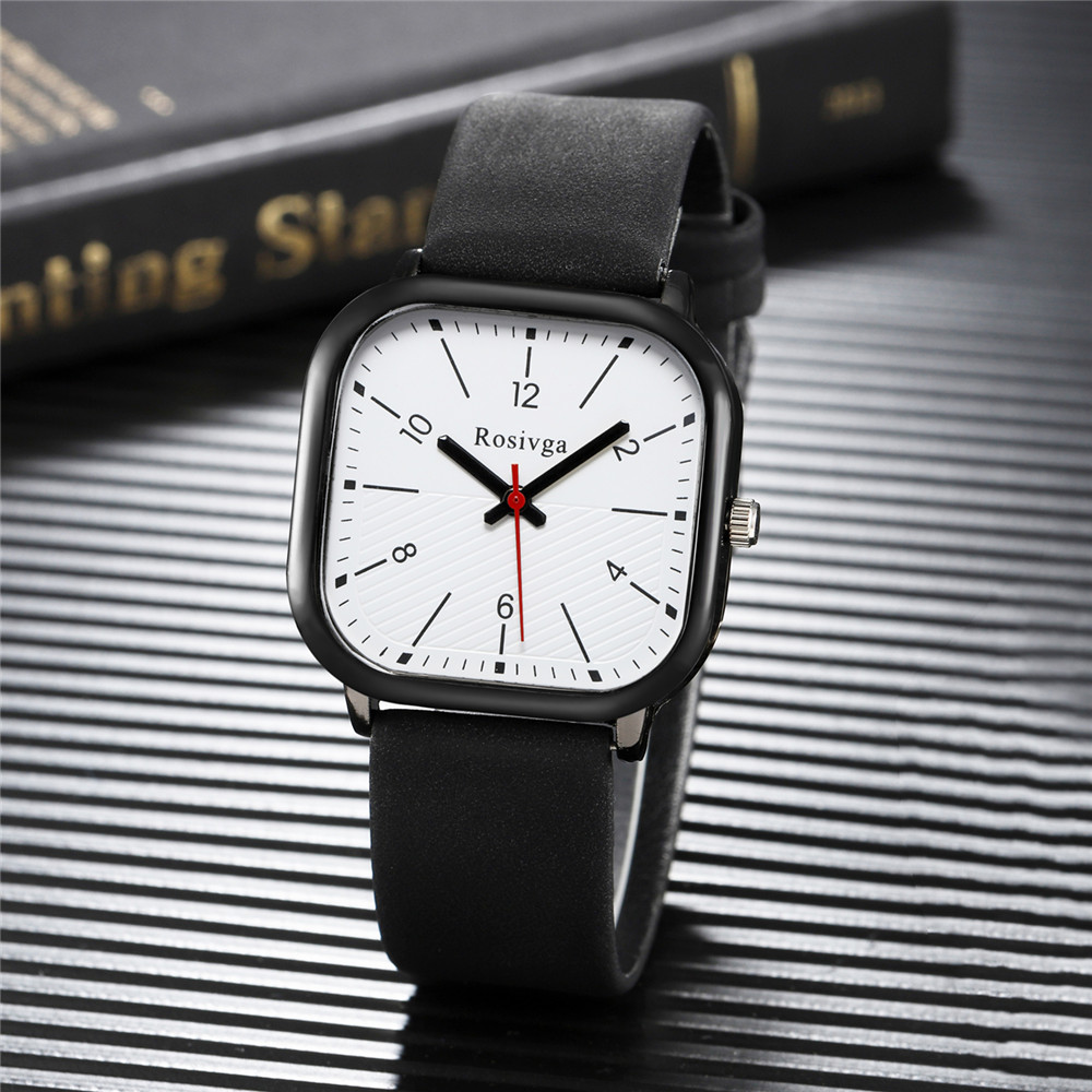 Simple Style Solid Color Buckle Quartz Men's Watches display picture 4