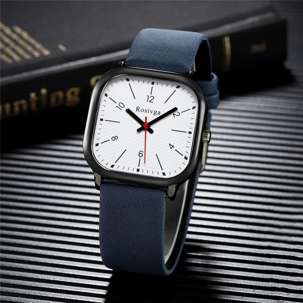 Simple Style Solid Color Buckle Quartz Men's Watches display picture 2