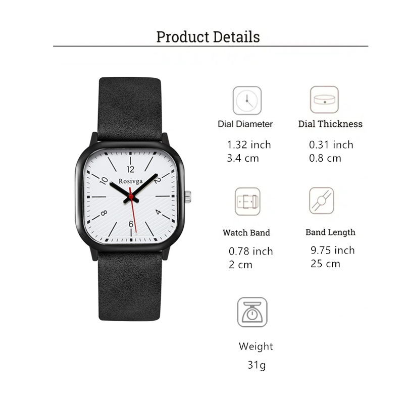 Simple Style Solid Color Buckle Quartz Men's Watches display picture 1