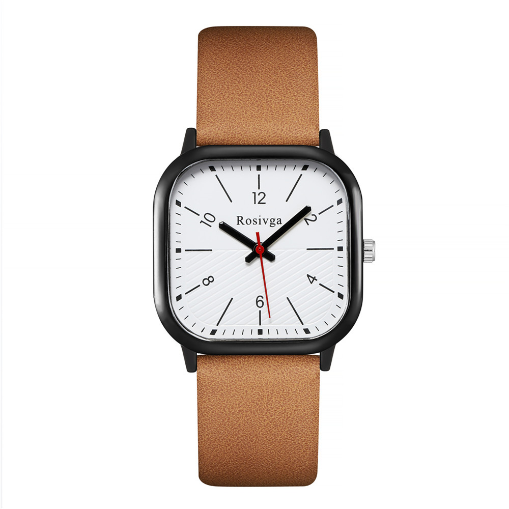 Simple Style Solid Color Buckle Quartz Men's Watches display picture 13