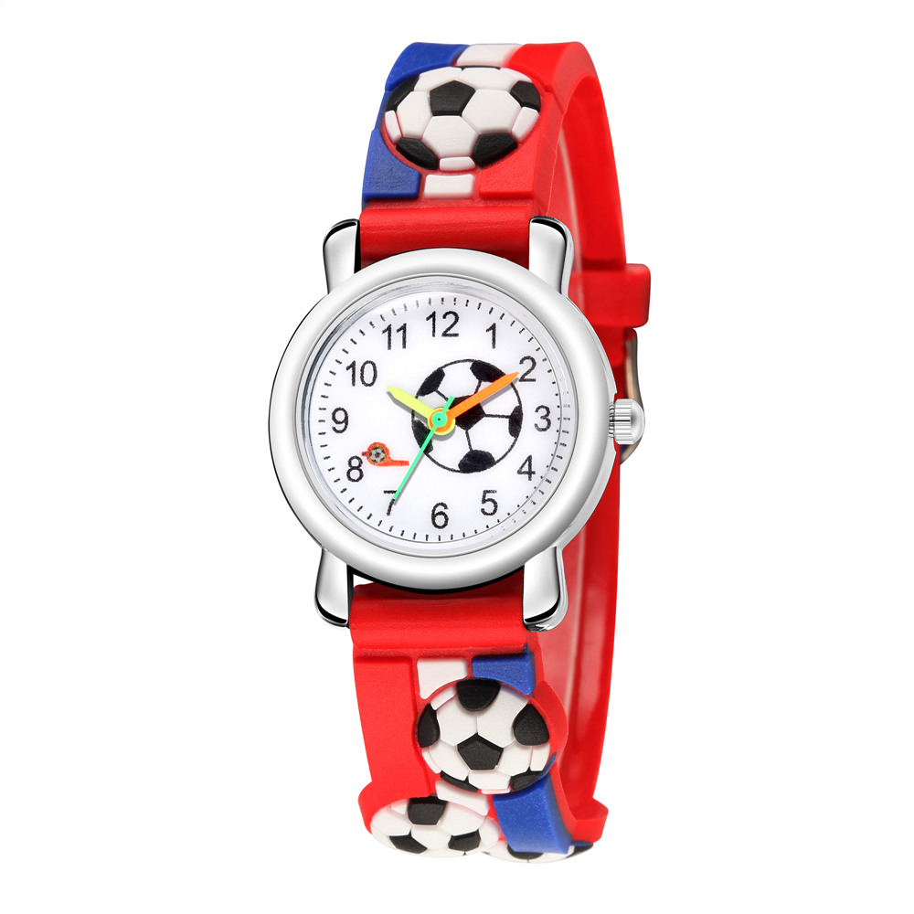 Casual Cute Football Buckle Quartz Kids Watches display picture 7