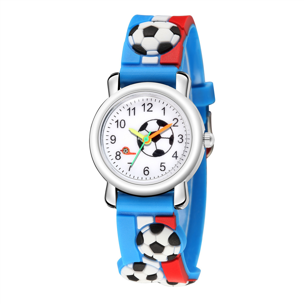 Casual Cute Football Buckle Quartz Kids Watches display picture 9