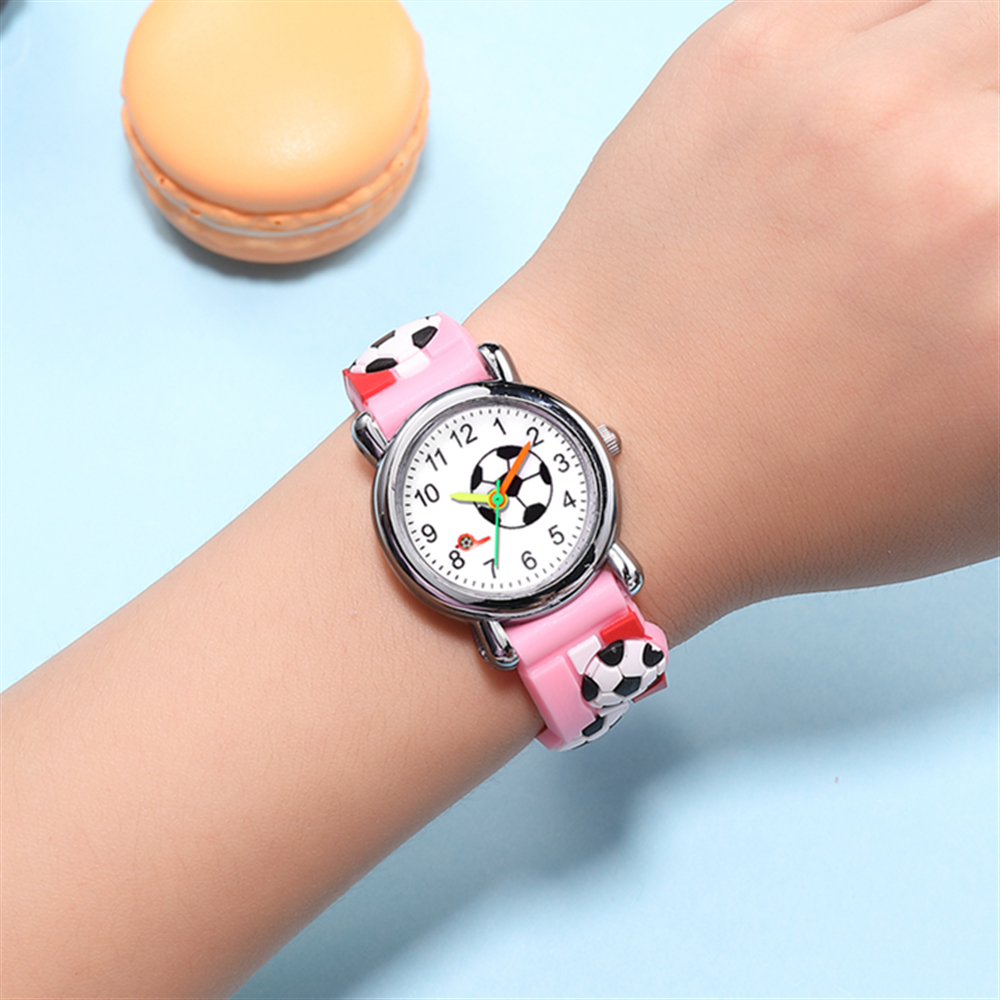Casual Cute Football Buckle Quartz Kids Watches display picture 4