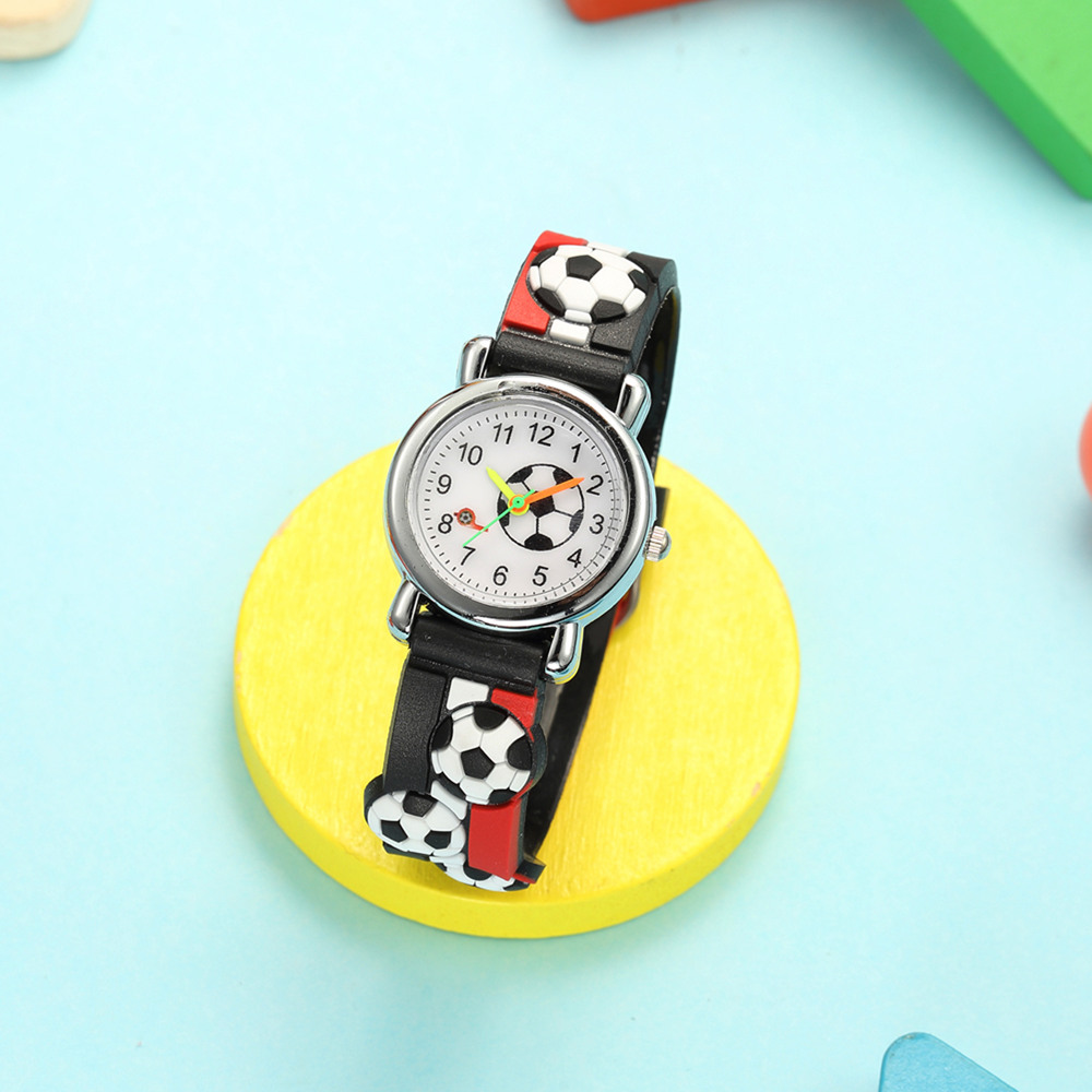 Casual Cute Football Buckle Quartz Kids Watches display picture 5