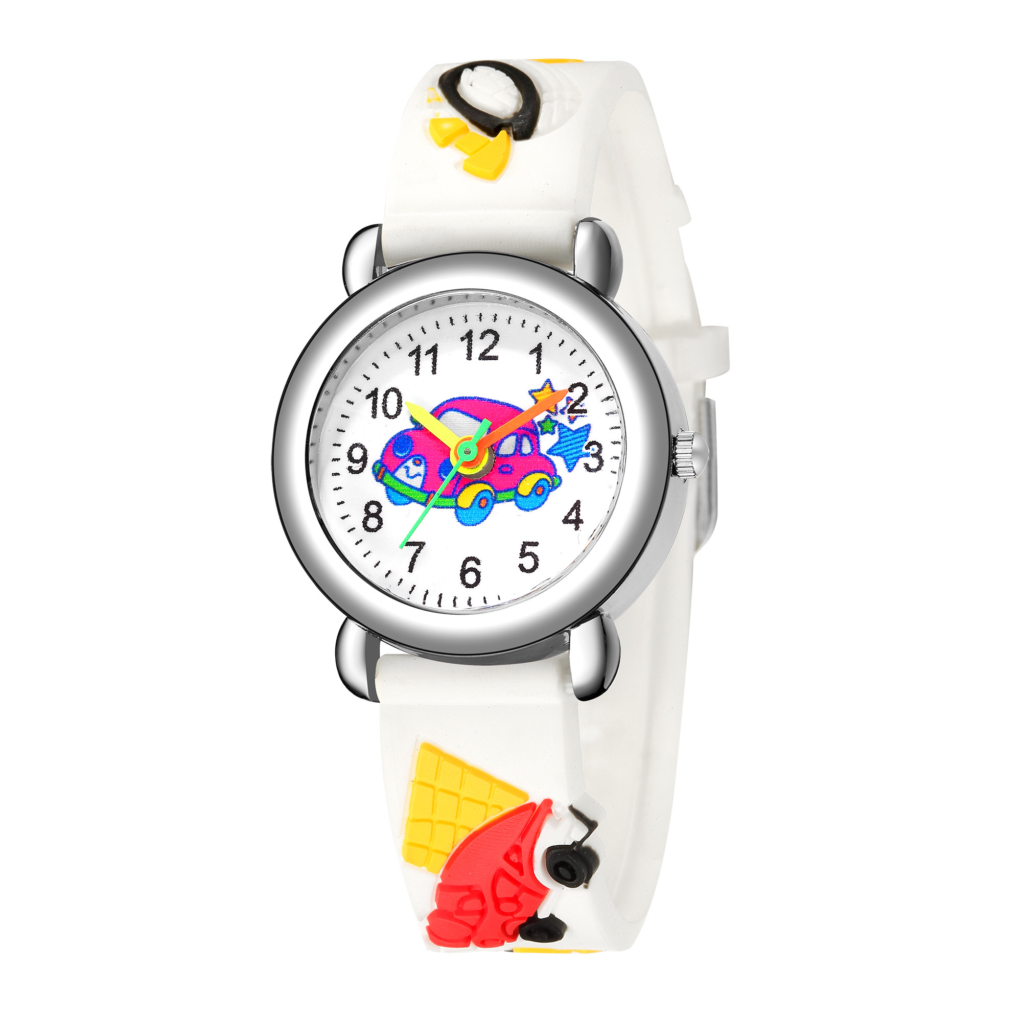 Cartoon Style Car Buckle Quartz Kids Watches display picture 6