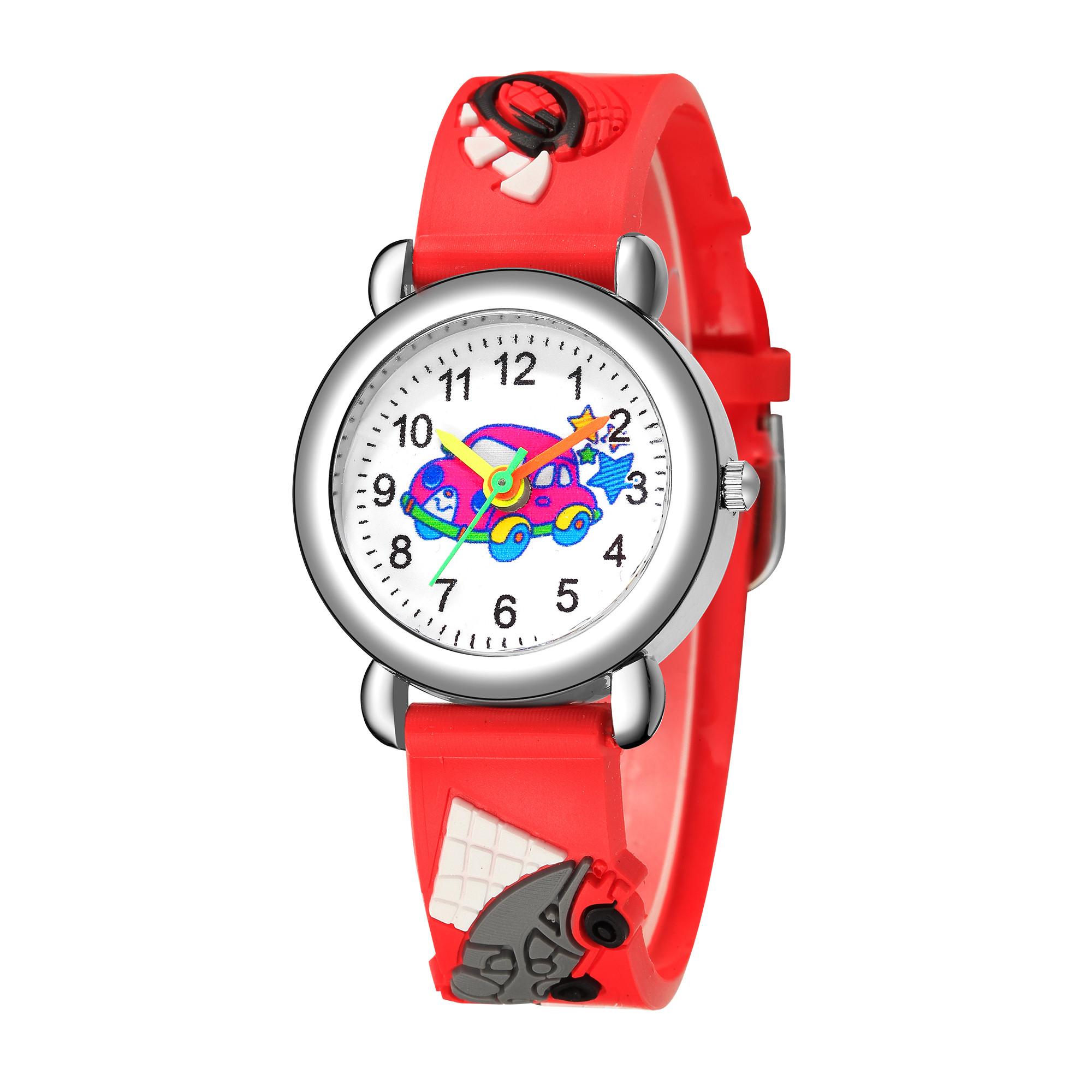 Cartoon Style Car Buckle Quartz Kids Watches display picture 9