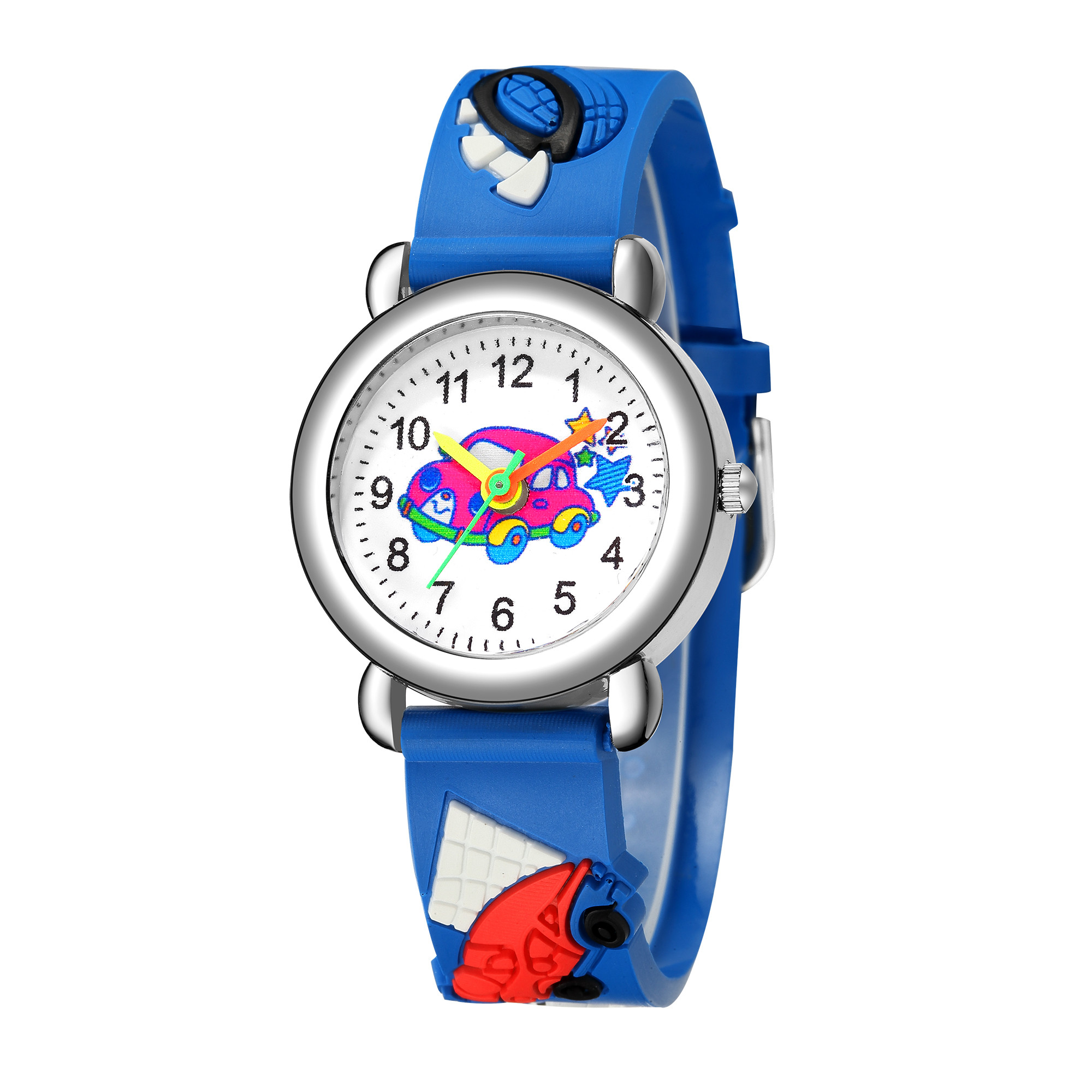 Cartoon Style Car Buckle Quartz Kids Watches display picture 8