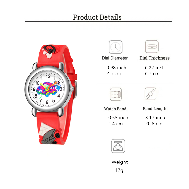 Cartoon Style Car Buckle Quartz Kids Watches display picture 1