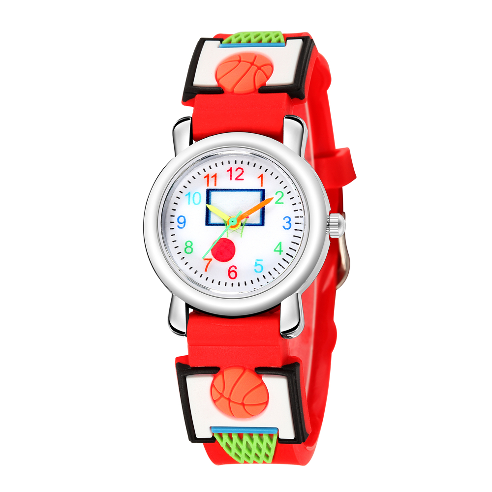 Cartoon Style Basketball Buckle Quartz Kids Watches display picture 5