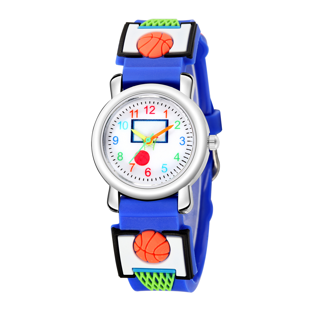 Cartoon Style Basketball Buckle Quartz Kids Watches display picture 4