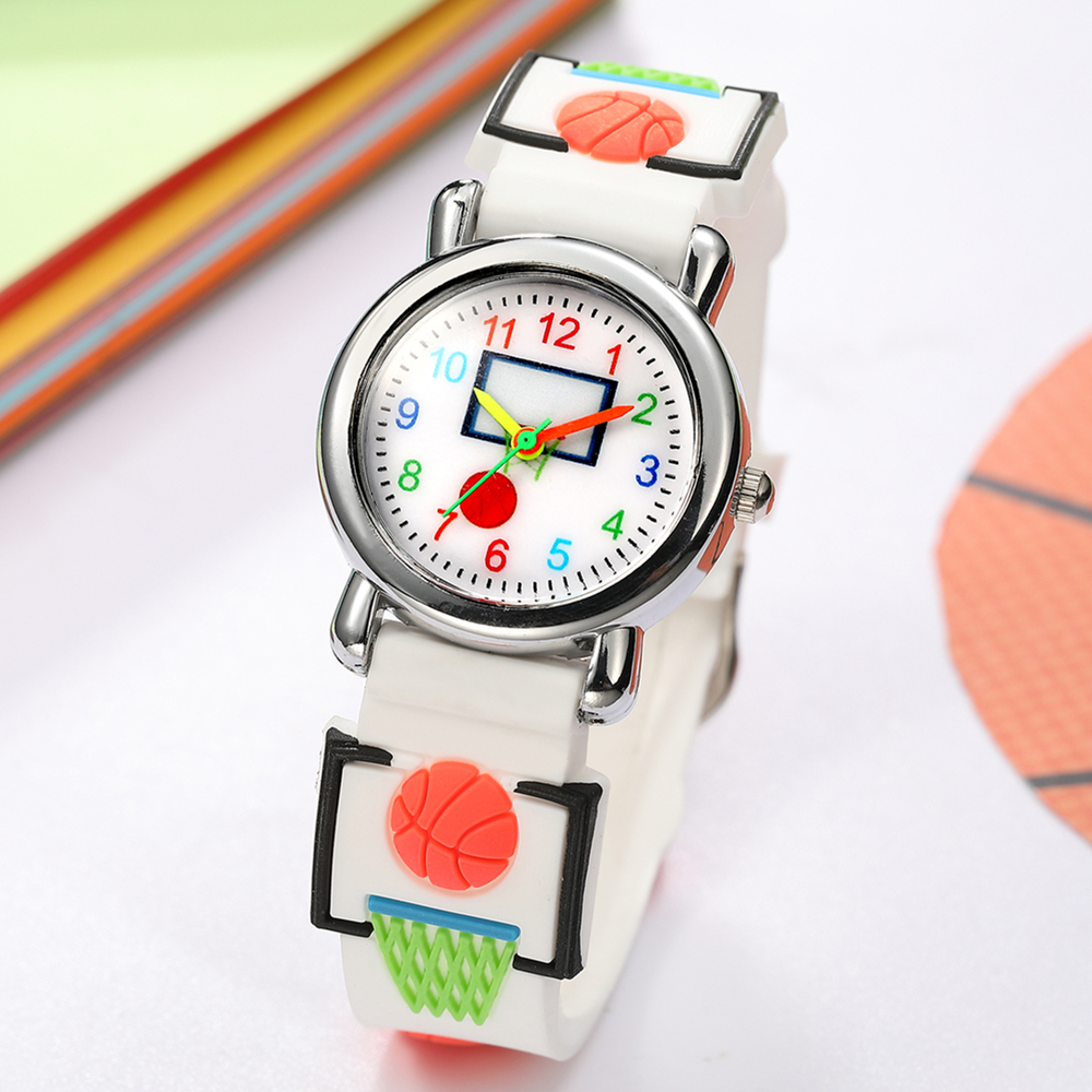 Cartoon Style Basketball Buckle Quartz Kids Watches display picture 6