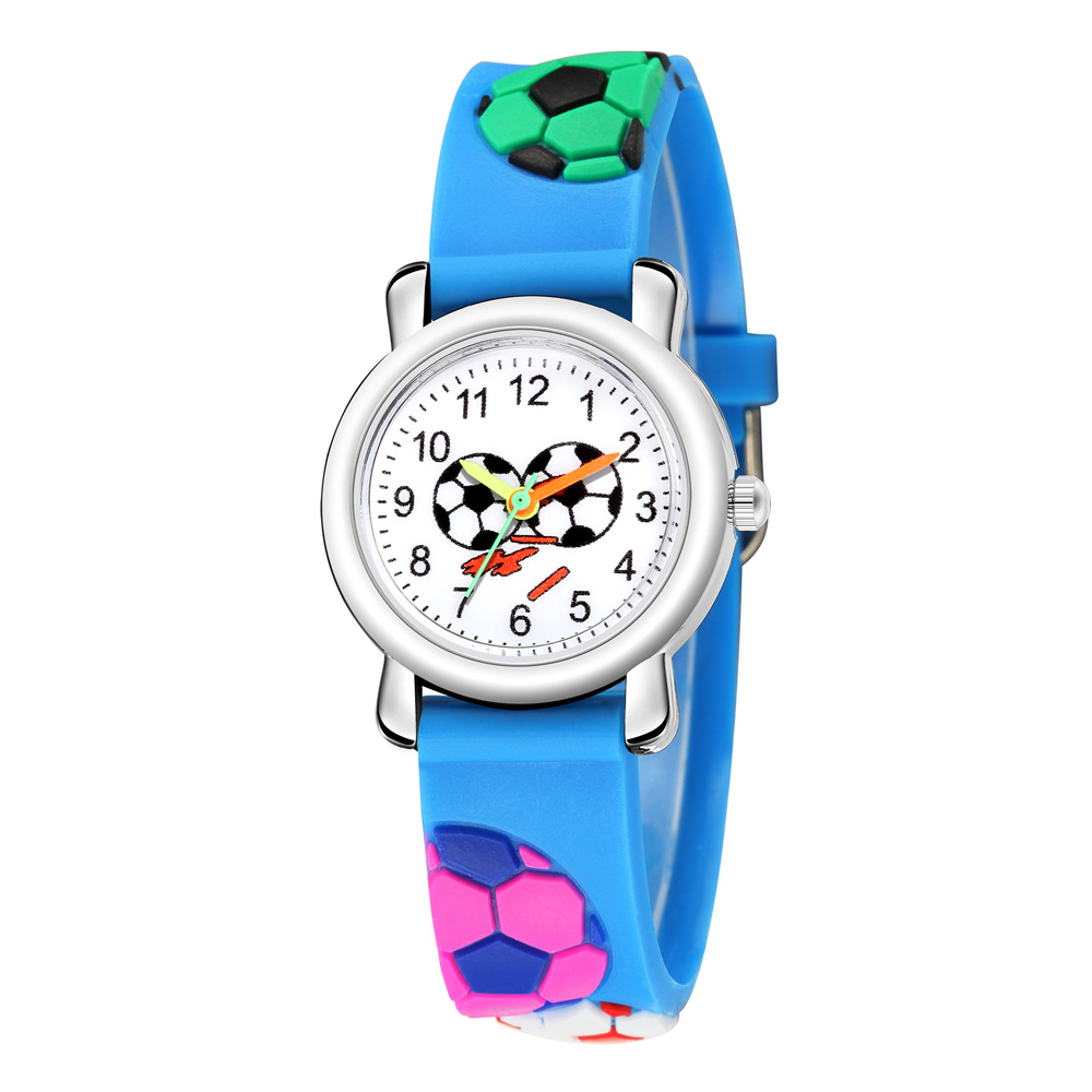 Cartoon Style Football Buckle Quartz Kids Watches display picture 5