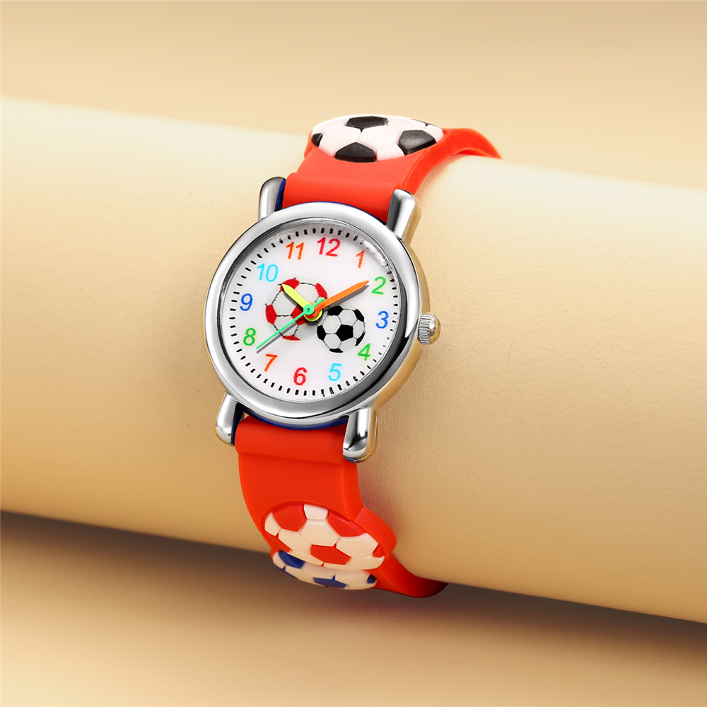 Cartoon Style Football Buckle Quartz Kids Watches display picture 3