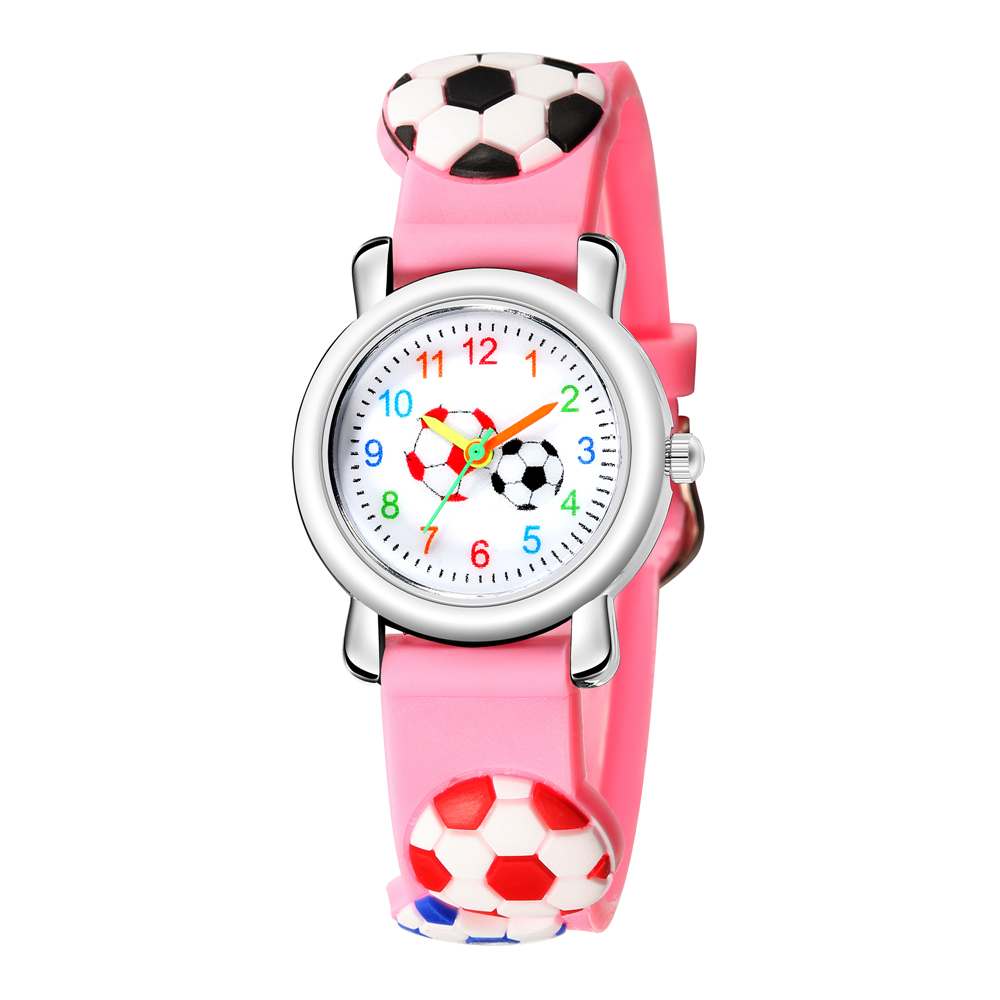 Cartoon Style Football Buckle Quartz Kids Watches display picture 9