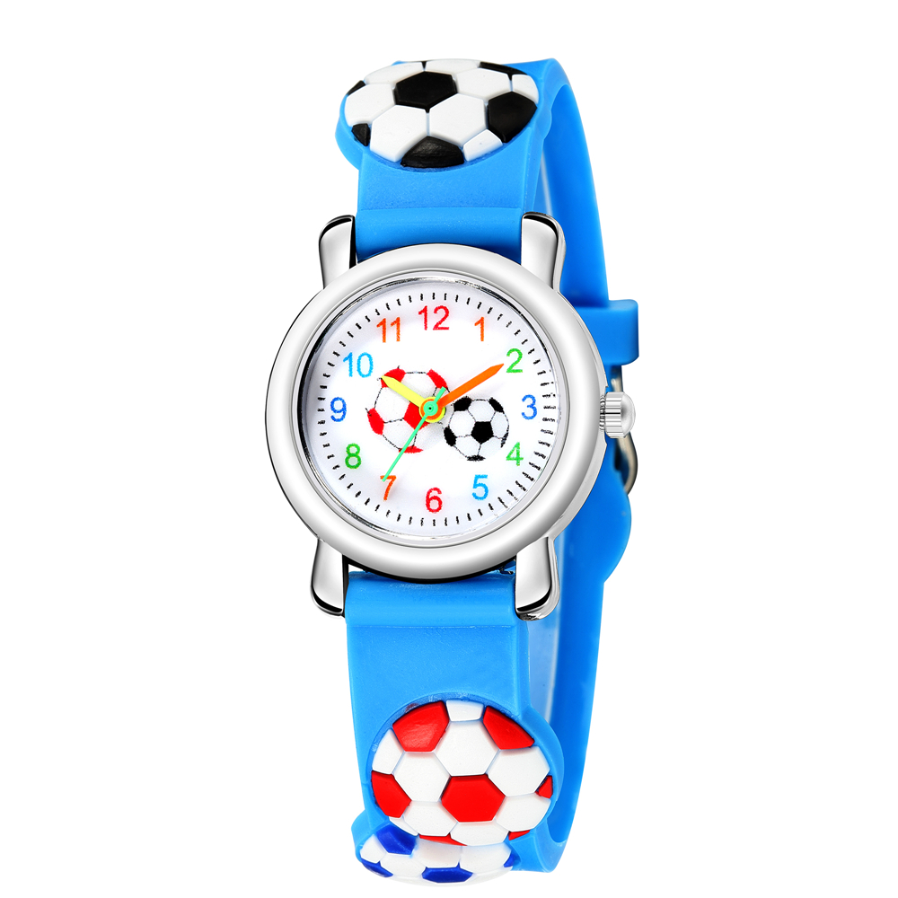 Cartoon Style Football Buckle Quartz Kids Watches display picture 7