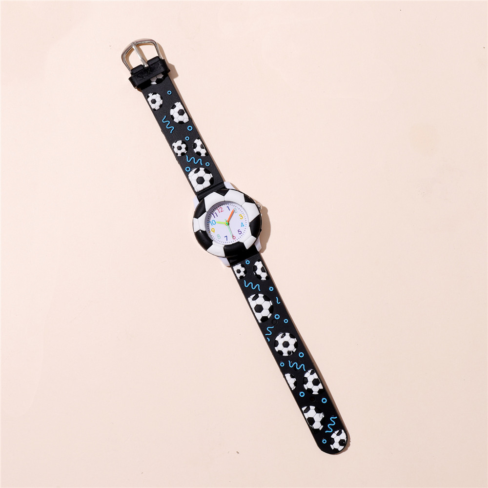 Cartoon Style Football Buckle Quartz Kids Watches display picture 3