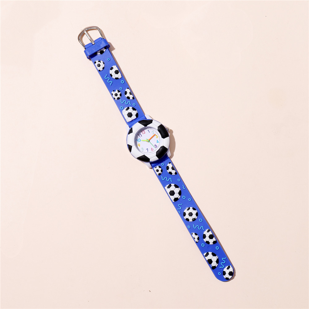 Cartoon Style Football Buckle Quartz Kids Watches display picture 4