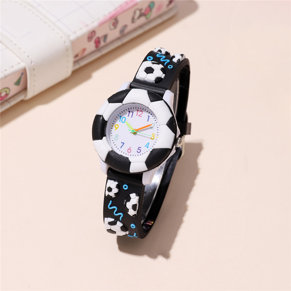 Cartoon Style Football Buckle Quartz Kids Watches display picture 2