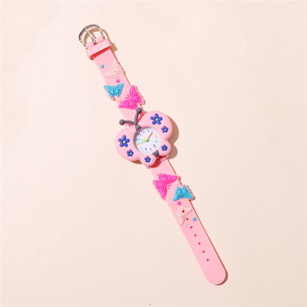 Cute Sweet Flower Butterfly Buckle Quartz Kids Watches display picture 2