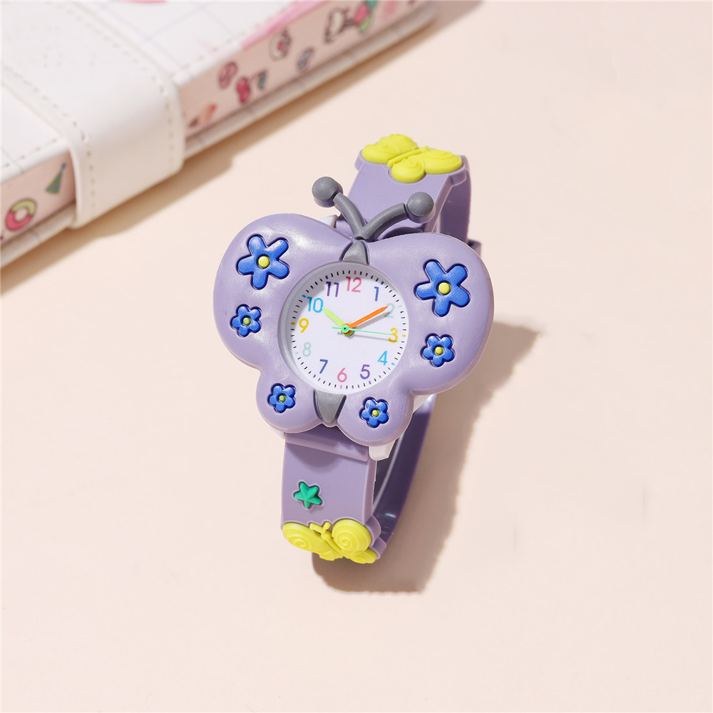 Cute Sweet Flower Butterfly Buckle Quartz Kids Watches display picture 6