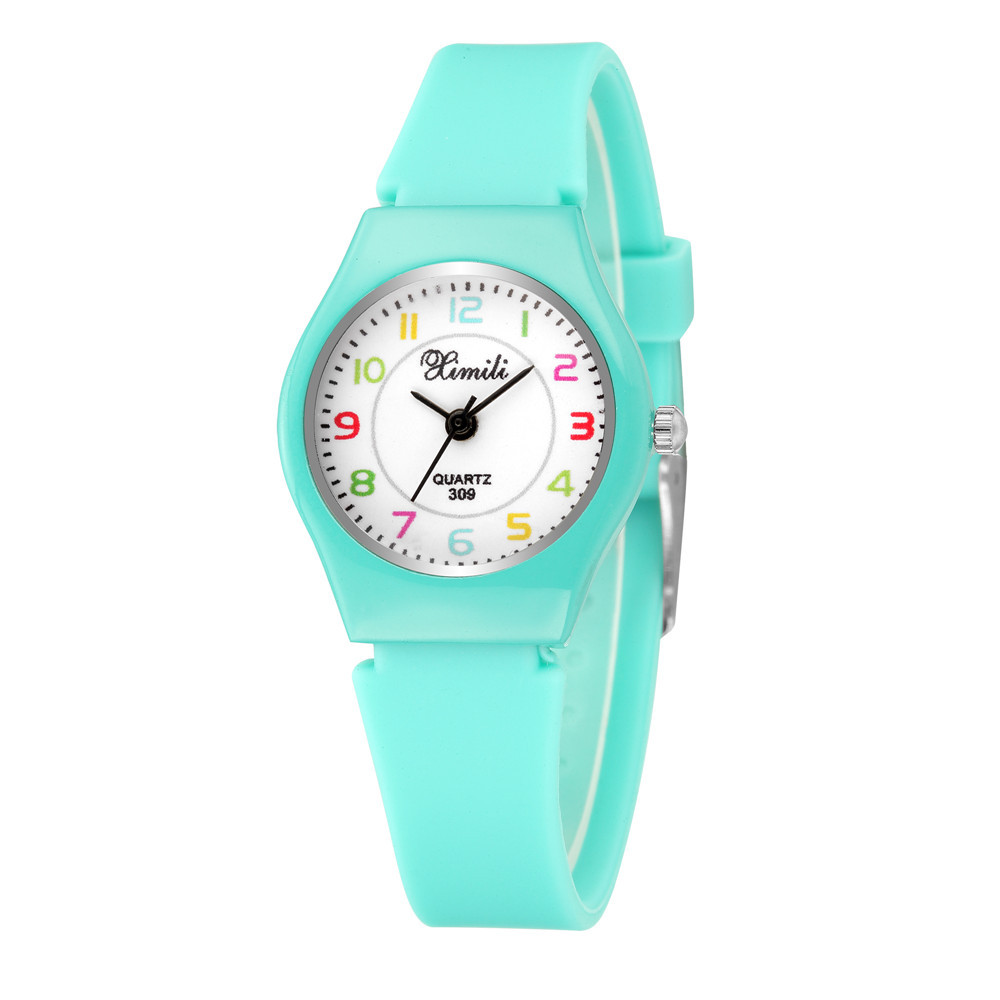 Cartoon Style Letter Number Buckle Quartz Kids Watches display picture 8