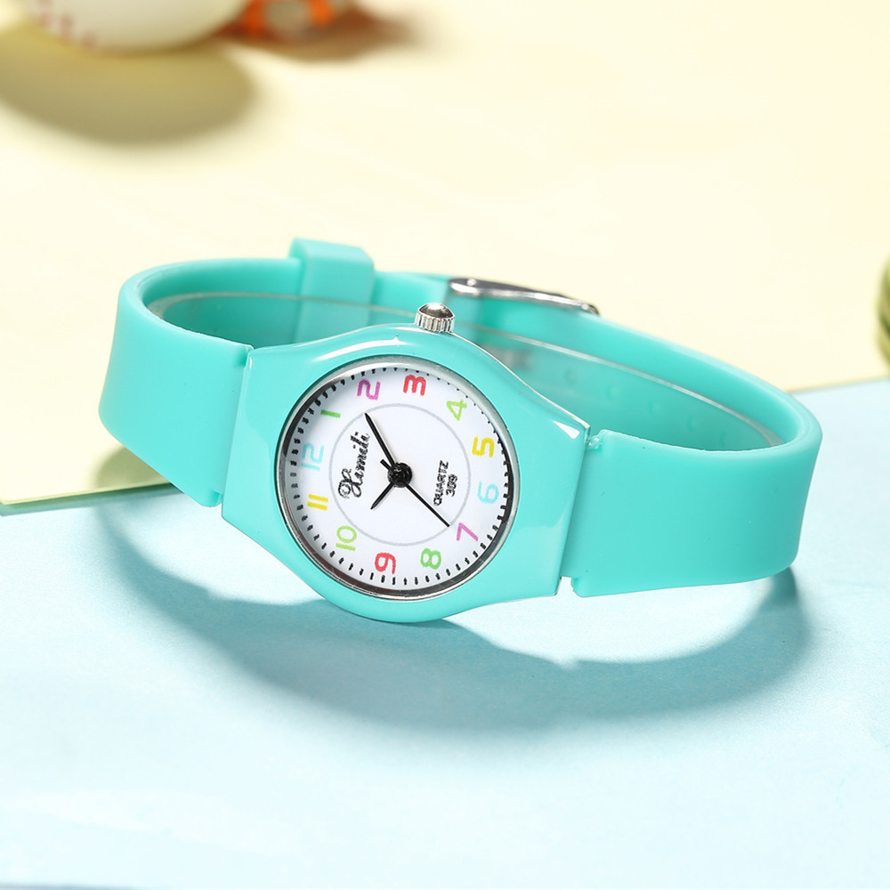 Cartoon Style Letter Number Buckle Quartz Kids Watches display picture 1