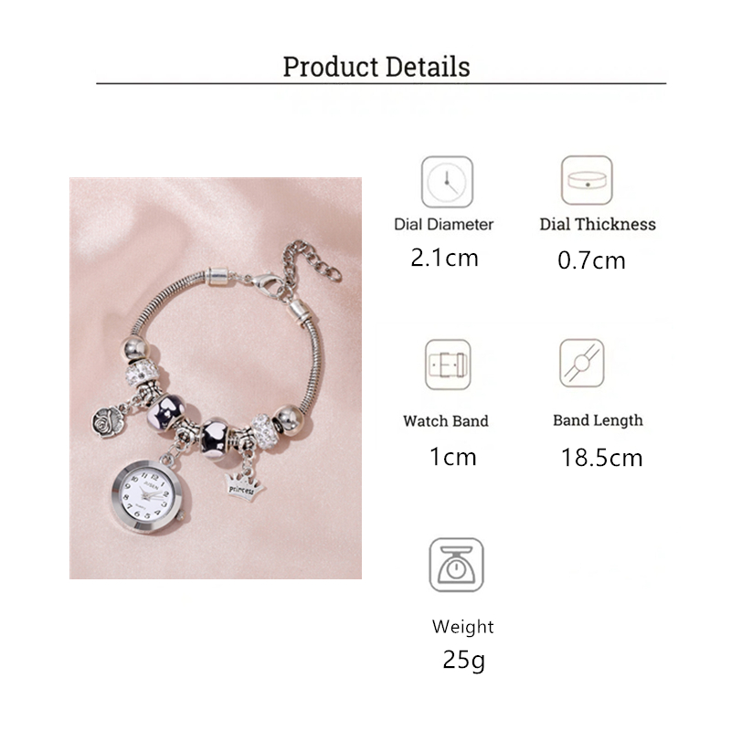 Casual Rose Crown Quartz Women's Watches display picture 1
