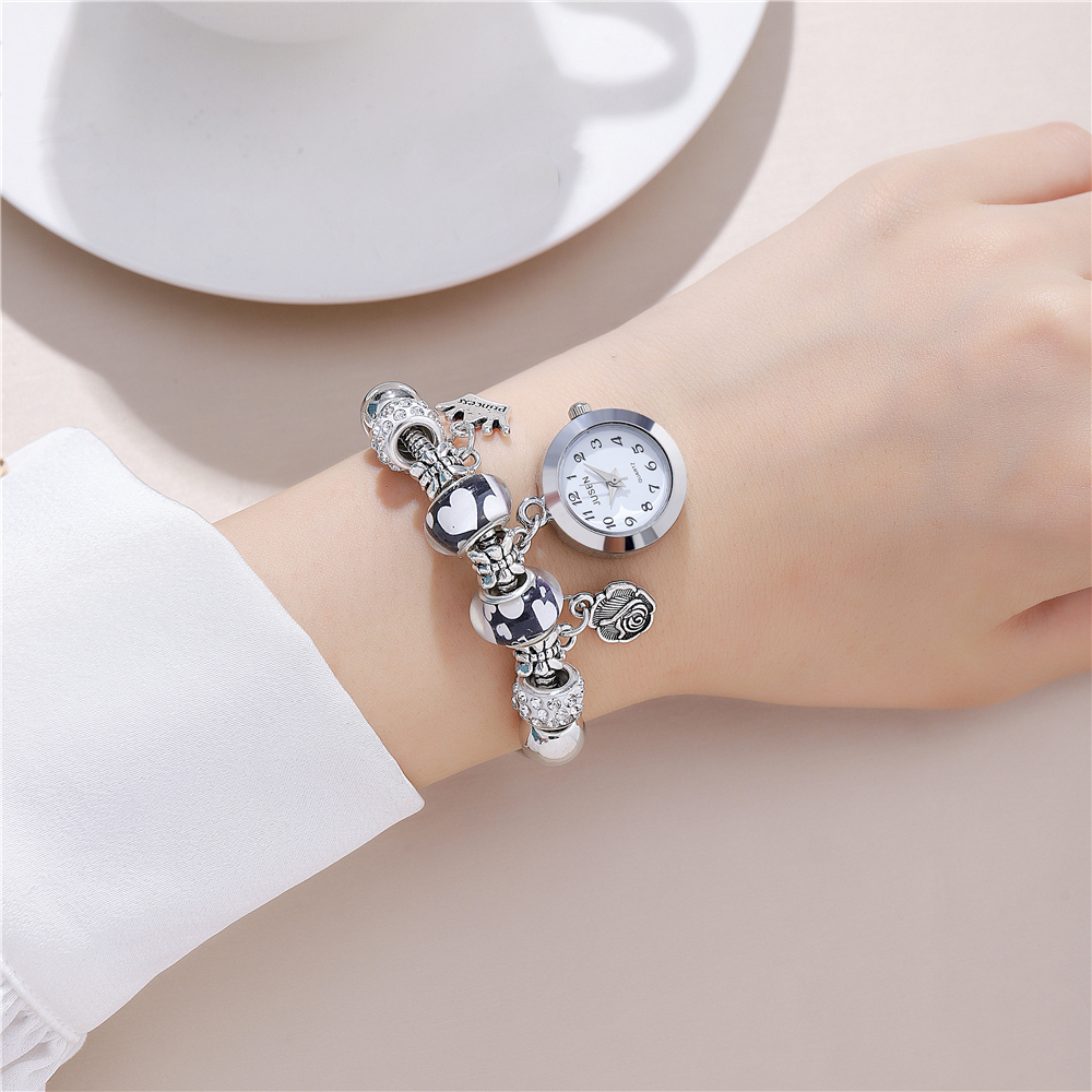 Casual Rose Crown Quartz Women's Watches display picture 2
