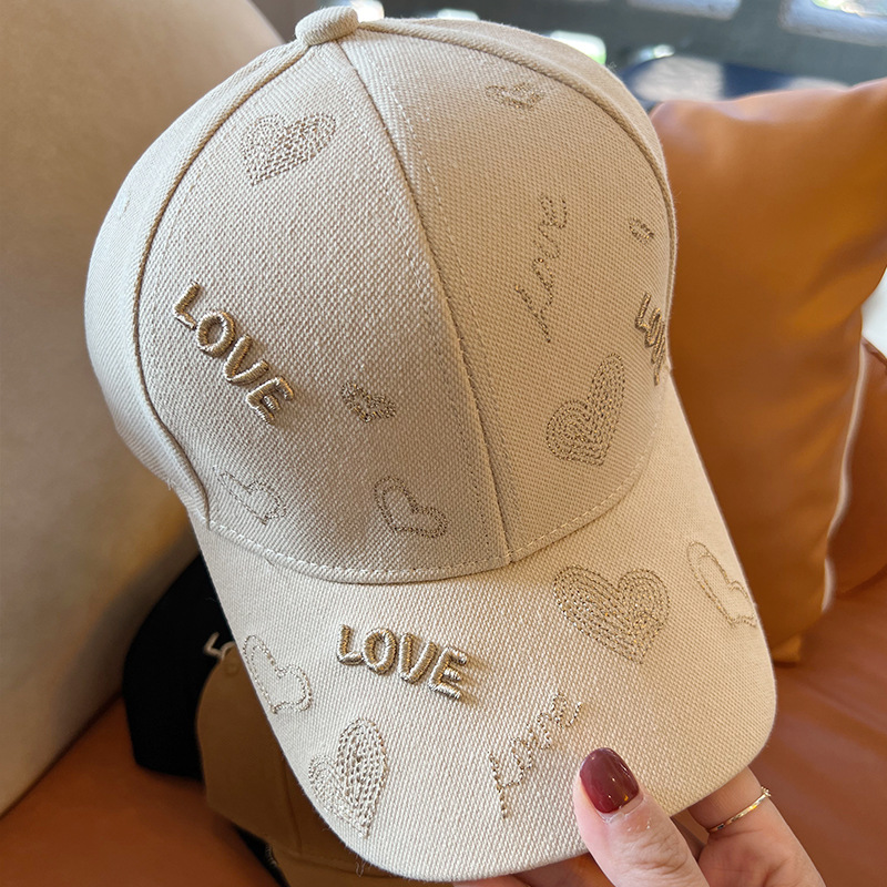 Women's Casual Letter Embroidery Printing Curved Eaves Baseball Cap display picture 2