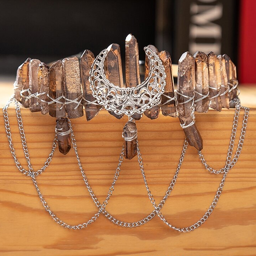Women's Retro Ethnic Style Geometric Alloy Crystal Hair Band display picture 12