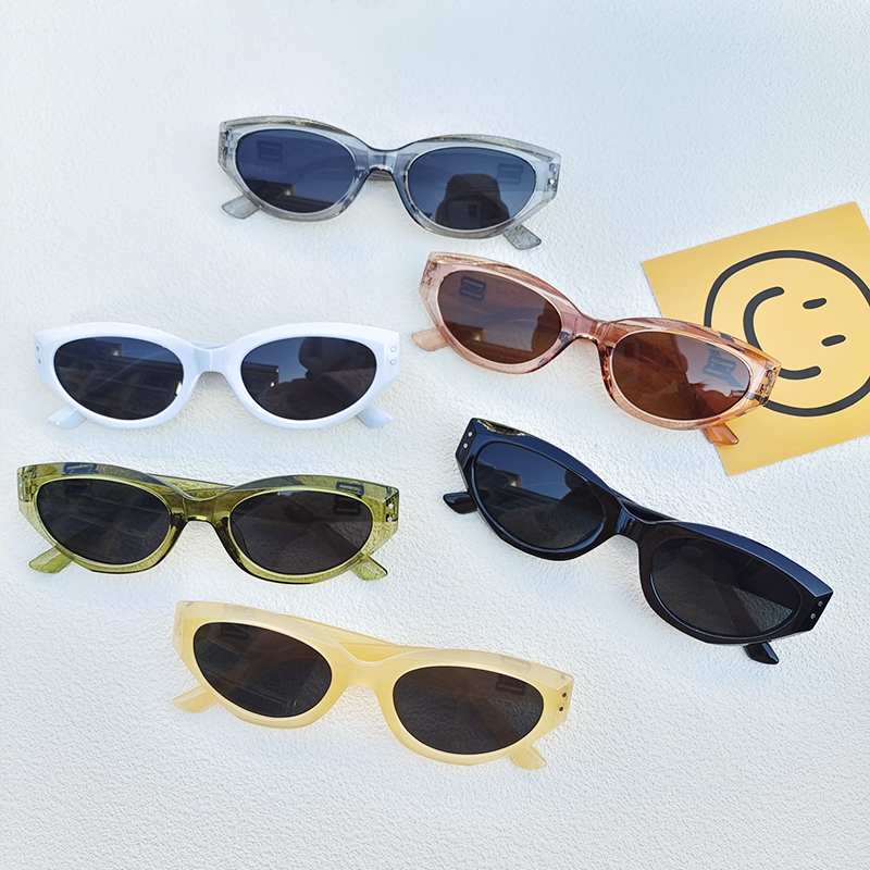 Vacation Streetwear Solid Color Pc Resin Cat Eye Full Frame Women's Sunglasses display picture 1