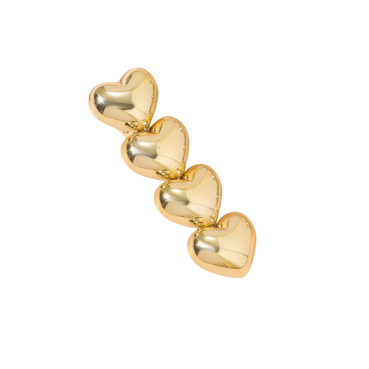 Women's Sweet Simple Style Heart Shape Alloy Plating Hair Clip display picture 1