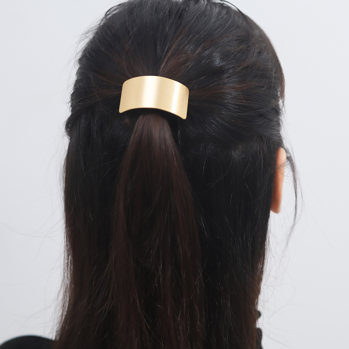 Women's Simple Style Rectangle Alloy Plating Hair Clip display picture 4