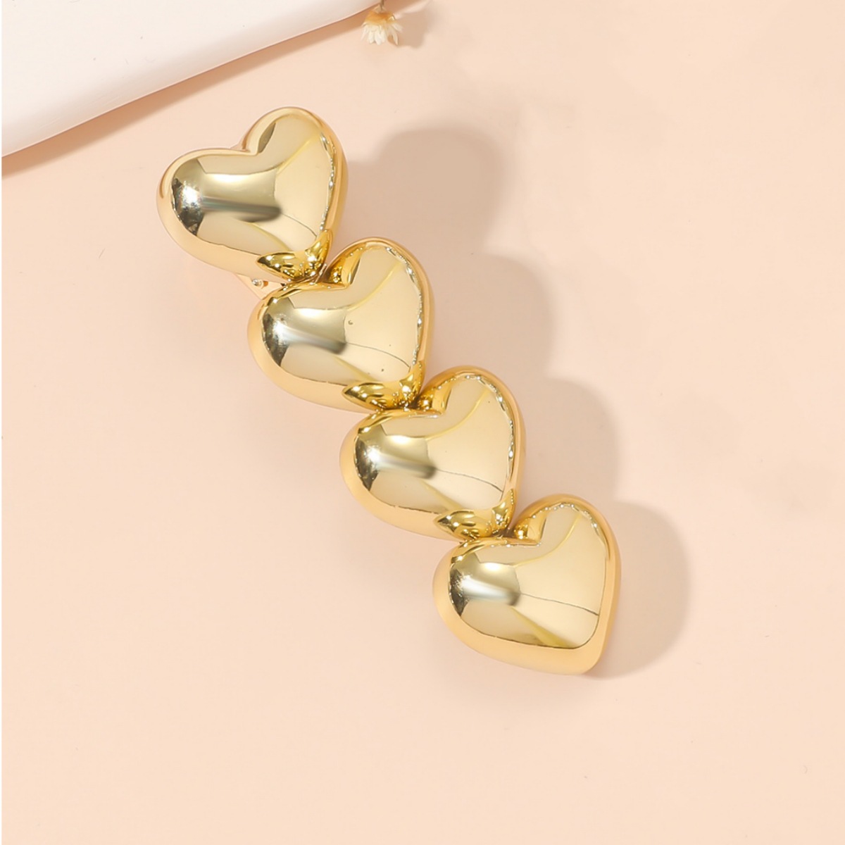 Women's Sweet Simple Style Heart Shape Alloy Plating Hair Clip display picture 6