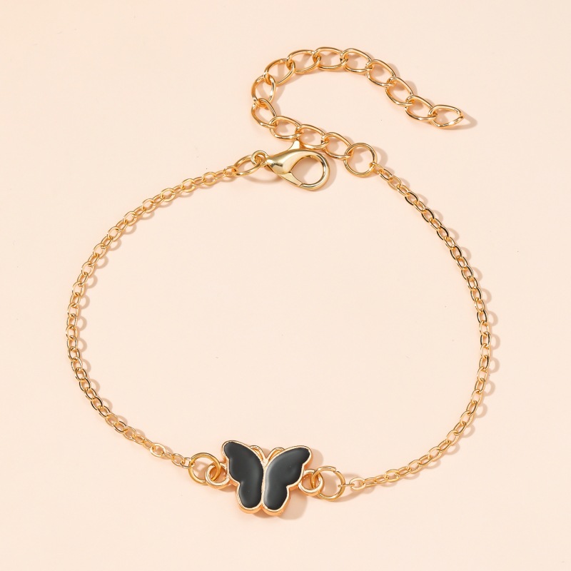 Simple Style Butterfly Alloy Enamel Women's Bracelets display picture 5