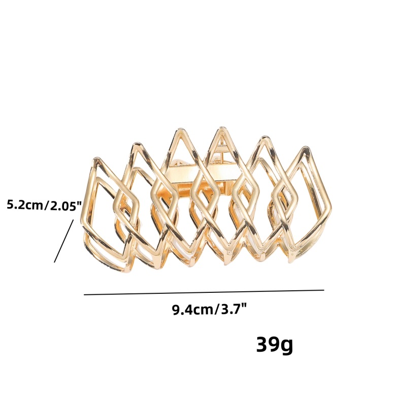 Women's Lady Geometric Metal Plating Hair Claws display picture 1