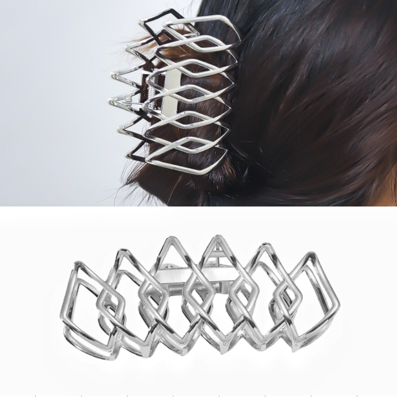 Women's Lady Geometric Metal Plating Hair Claws display picture 3