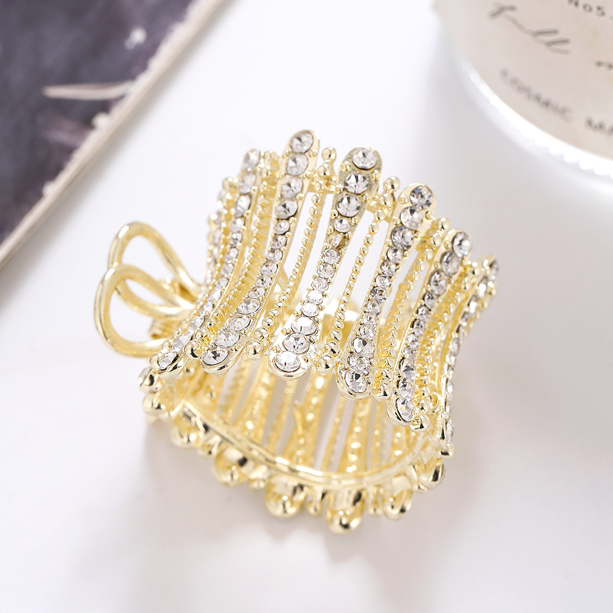 Women's Elegant Geometric Alloy Rhinestones Hair Claws display picture 4