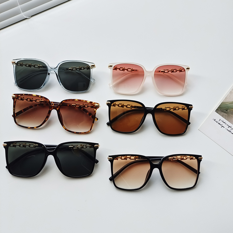 IG Style Sweet Solid Color Pc Resin Square Full Frame Women's Sunglasses display picture 2