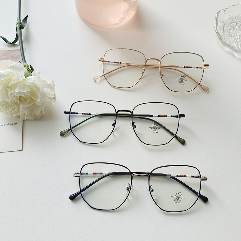 Simple Style Geometric Pc Resin Square Full Frame Optical Glasses display picture 2